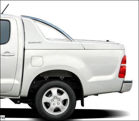 CARRYBOY Laderaumabdeckung mit Edelstahlbügel GRX-TVD Toyota Hilux Vigo Doppelkabine Wagenfarbe