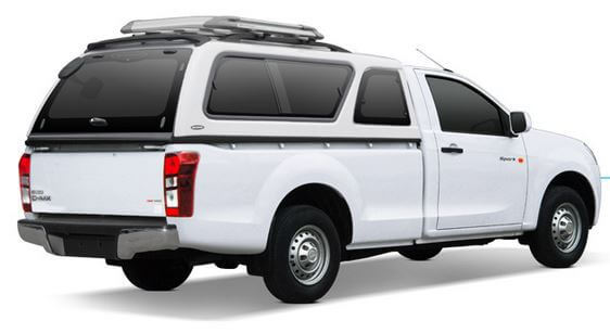 CARRYBOY Hardtop 560-IRL Isuzu D-Max Singlecab 2012-2020 Schiebefenster und Ausstellfenster