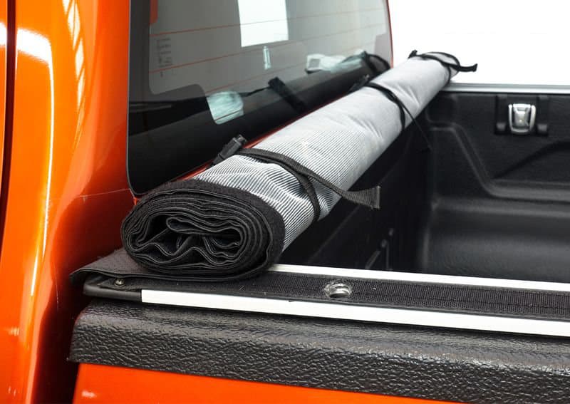 CARRYBOY Laderaumabdeckung Plane zum aufrollen 743 für Ford Ranger Extrakabine an der Fahrerkabine fixiert