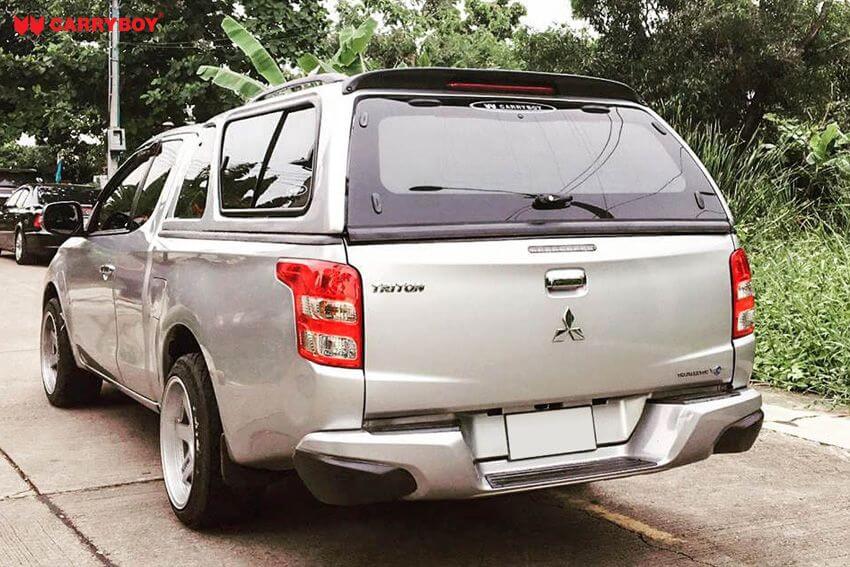 CARRYBOY Hardtop mit Schiebefenster Mitsubishi L200 Clubcab Extrakabine Vollglas Heckscheibe mit Heizung