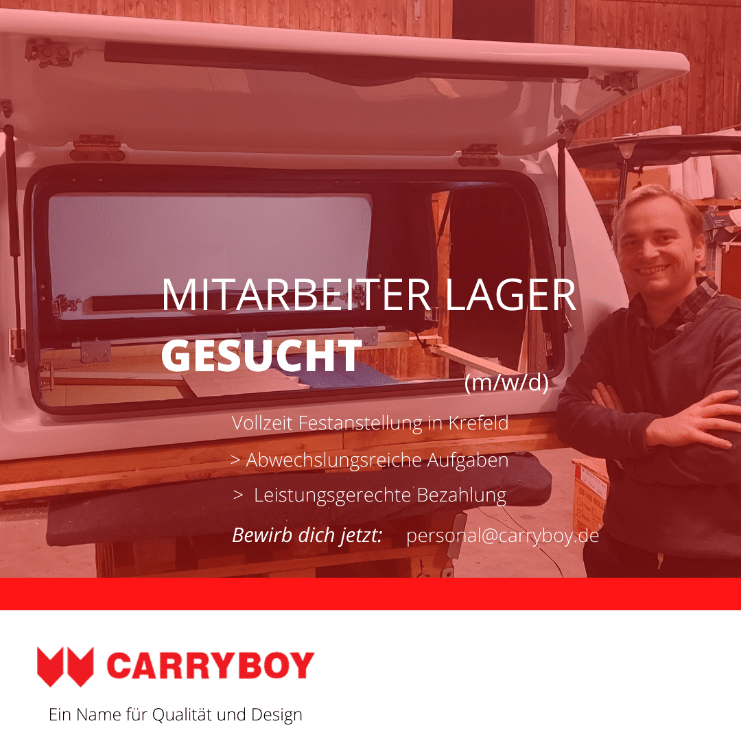 CARRYBOY Stellenanzeige Lager Facebook