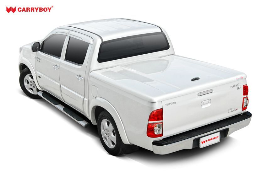 CARRYBOY Laderaumabdeckung Pickup mit Motorhub SMX Deckel auf Kabinenhöhe einstellbar stabiler geschlossen
