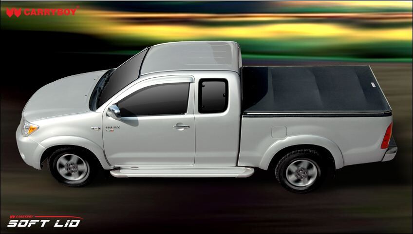CARRYBOY Vinylplane Laderaumabdeckung Plane für Nissan Navara D40 Doppelkabine Kurzbett 151cm mit Wanne einbaubar