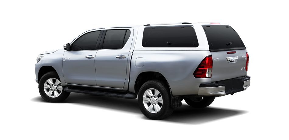 CARRYBOY GFK Hardtop Schiebfenster Klappfenster Kombination Toyota Hilux Revo Invincible Doppelkabine gesicherte Ersatzteilversorgung