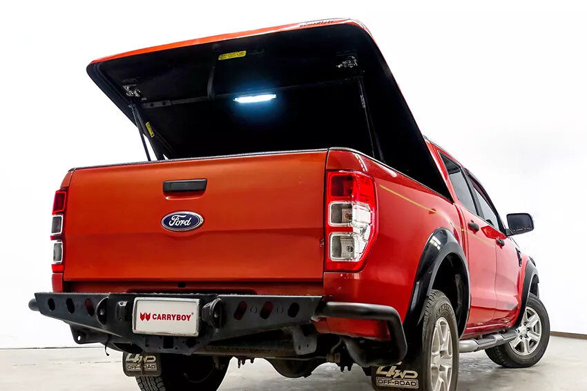 Ford Ranger Doppelkabine Laderaumabdeckung Deckel Flachabdeckung SMX2-FTD, LED Innelicht
