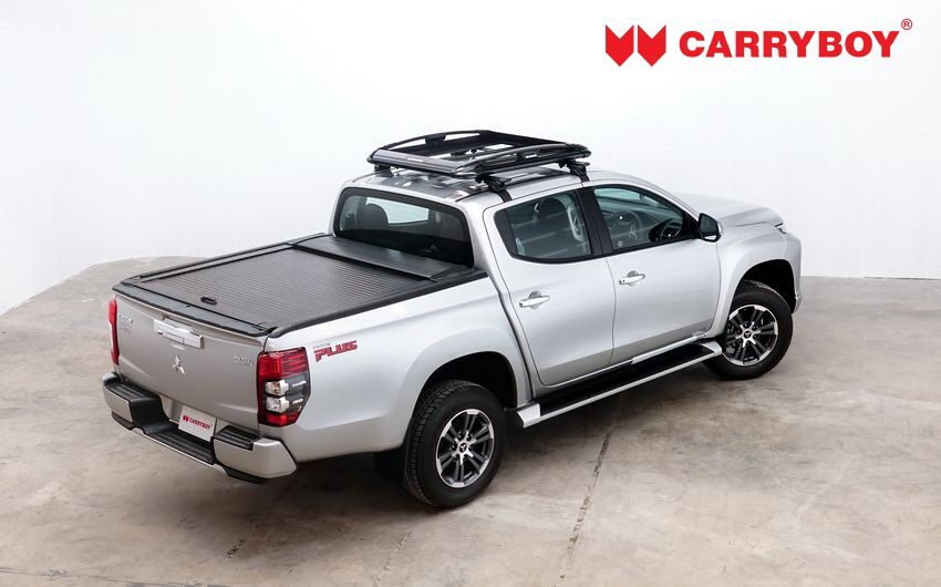 CARRYBOY Aluminiumrollo Mitsubishi L200 Doppelkabine mattschwarz Aluminiumcover