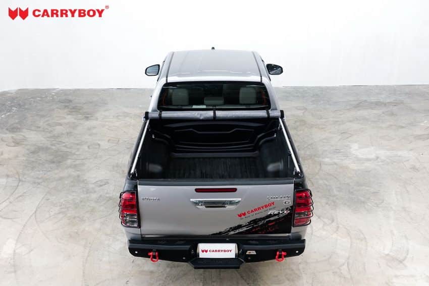CARRYBOY Toyota Hilux Revo Invincible Doppelkabine Laderaumabdeckung Vinyplane einfacher Schutz