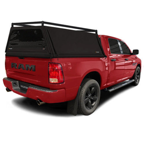 pickup, truck, red, truck-bed-tent, dual-cab,