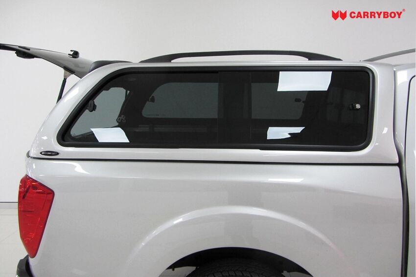 CARRYBOY Hardtop 560gF-IRC mit großen Schiebefenster Isuzu D-Max Extrakabine Spacecab 2012-2016 inklusive Dachreling belastbar