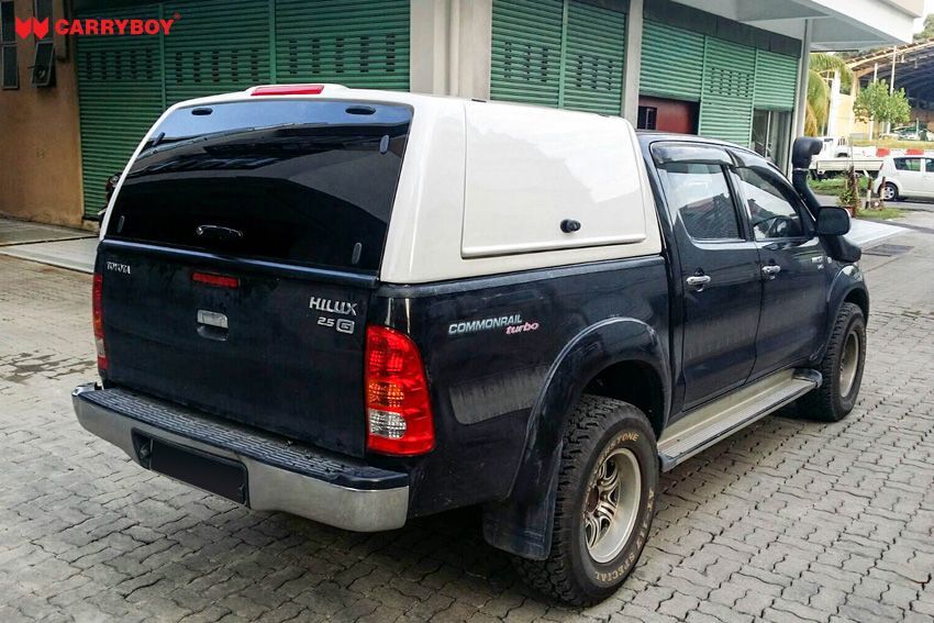 CARRYBOY Gewerbehardtop mit Flügelklappen WM-TVD Toyota Hilux Vigo Doppelkabine 2005-2015