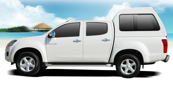 CARRYBOY Hardtop Überhöhe mit Schiebefenster Isuzu D-Max Doppelkabine 2012-2016 extrem belastbar