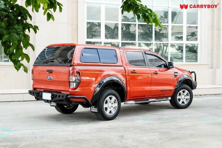 CARRYBOY Hardtop SO56-MND Mitsubishi L200 Doppelkabine 2016+ Klappfenster und Schiebefenster Kombination Qualität und Design
