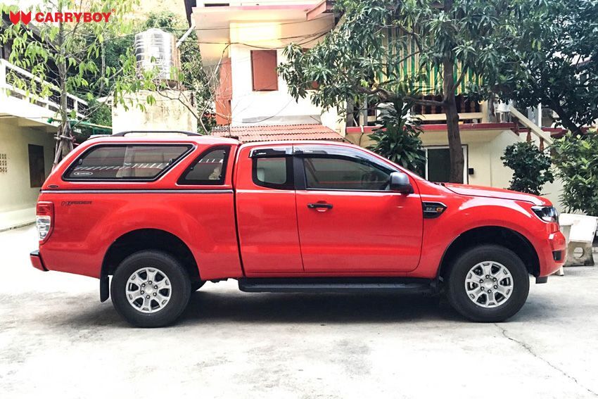 CARRYBOY GFK Hardtop mit Schiebefenster Ford Ranger Extrakabine 2012+ Wagenfarbe lackiert