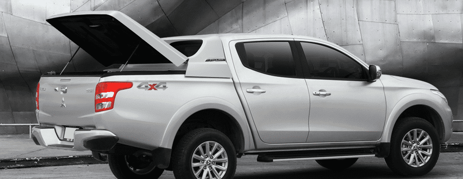 Carryboy Laderaumabdeckung Fullbox Mitsubishi L200 Doppelkabine geöffnete Abdeckung