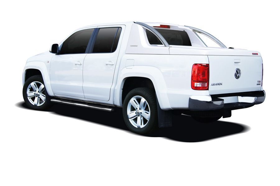 CARRYBOY Laderaumabdeckung VW Amarok Doppelkabine Deckel mit Edelstahl Überrollbügel Wagenfarbe lackiert
