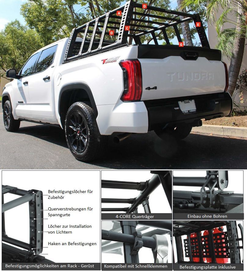 Fullsize Pickup RAM F150 Offroad Ladeflächengestell Rack