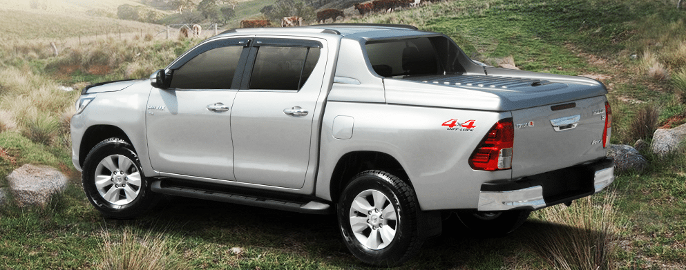 Carryboy Fullbox Deckel 762-TRD für Toyota Hilux Doppelkabine - Seitenansicht links