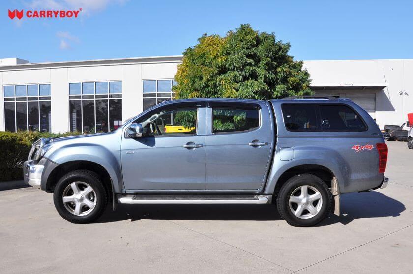 CARRYBOY Hardtop mit seitlichen Schiebefenstern 560-IRDB Isuzu D-Max Doppelkabine 2017-2020 Einfacher Einbau ohne Bohren