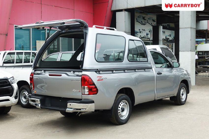 CARRYBOY Hardtop mit Überhöhe 840-TRL Toyota Hilux Singlecab Einzelkabine seitliche Schiebefenster