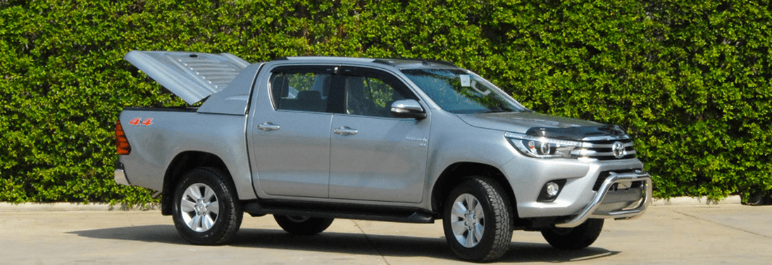 Carryboy Fullbox Deckel 762-TRD für Toyota Hilux Doppelkabine - Seitenansicht rechts