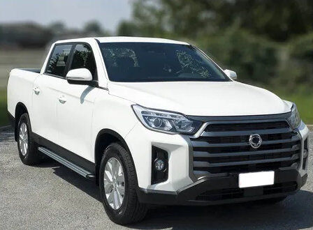 pickup, weiß, SUV, Kühlergrill, Scheinwerfer,