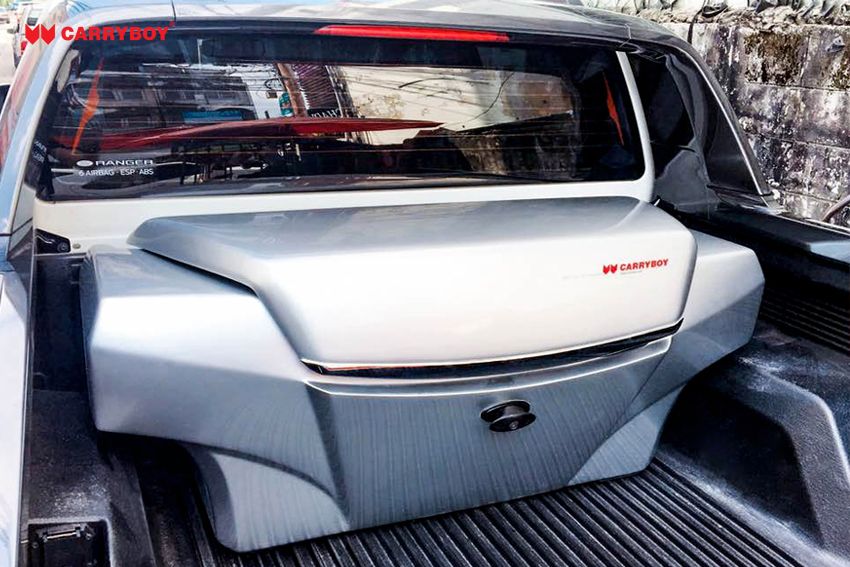 CARRYBOY Transportbox Staubox für Pickup Ladefläche Standardmaß CB-704  Ford Ranger Wildtrak Bügel
