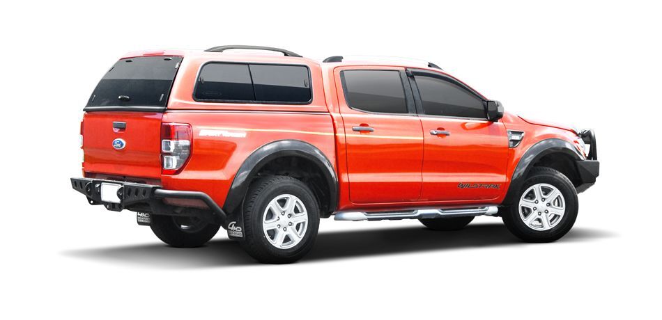 CARRYBOY GFK Hardtop SO56-FTD Schiebefenster Klappfenster Kombination mit neuem Design Ford Ranger Doppelkabine belastbare Dachreling