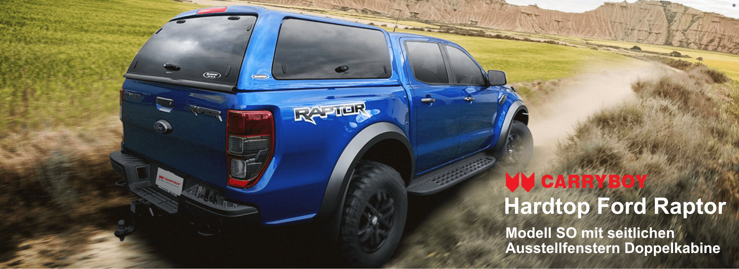 CARRYBOY große Auswahl an Hardtops für Ford Ranger und andere Pickups CARRYBOY große Auswahl an Hardtops für Ford Ranger und andere Pickups