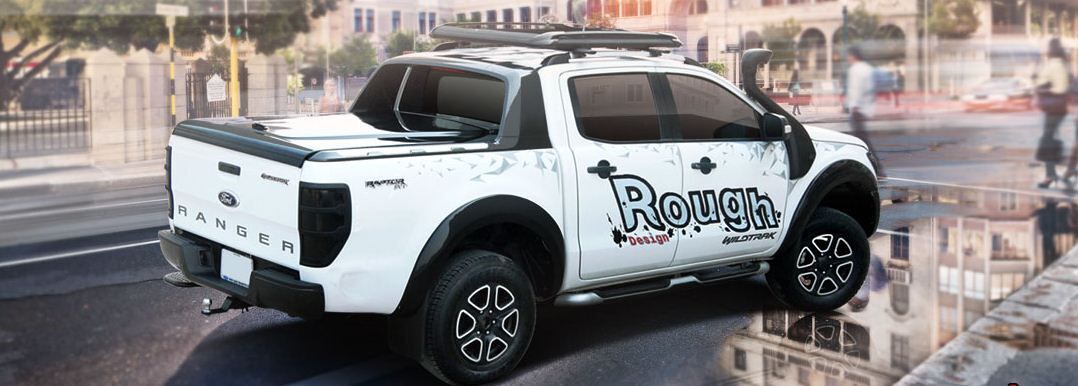 CARRYBOY GFK Deckel in Wagenfarbe lackiert Ford Ranger Doppelkabine Wildtrak Raptor