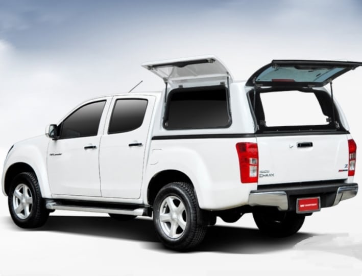 Isuzu D-Max Carryboy Hardtop WM-IGD Seitenklappen weite Öffnungswinkel