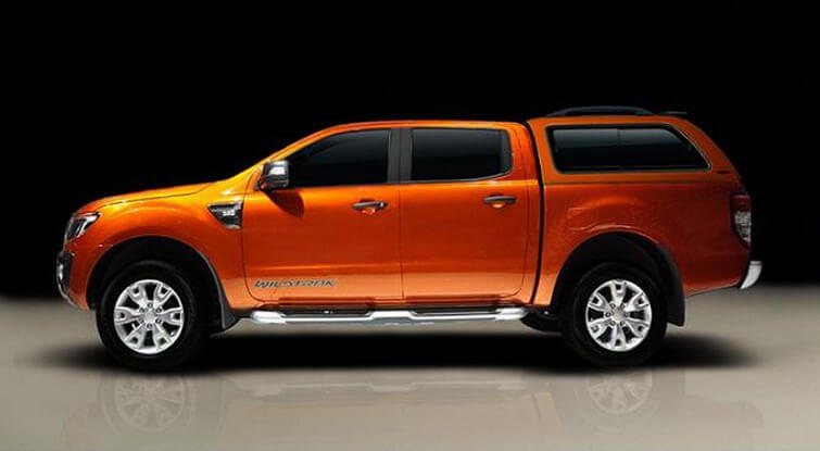 Ford Ranger Doppelkabine CARRYBOY Hardtop mit seitlichen Schiebefenstern 560-FTD