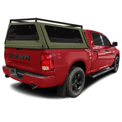 Pickup, Truck, Ram, Rot, Ladefläche-Abdeckung,