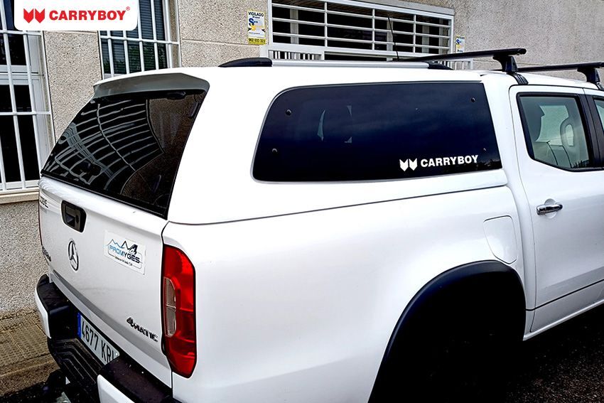 CARRYBOY Hardtop S6-BXD Mercedes X-Klasse Doppelkabine Hardtop mit getönten Ausstellfenstern