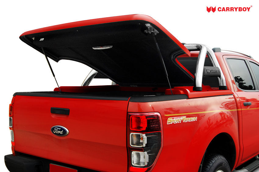CARRYBOY Laderaumabdeckung Flachabdeckung mit Bügel SLX Toyota Hilux Vigo Doppelkabine 2005-2015