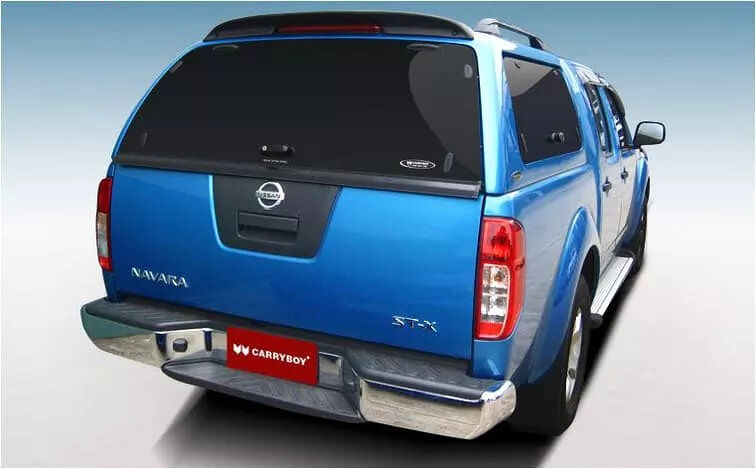 CARRBOY Hardtop SO-NFD Nissan Navara D40 Doppelkabine mit Klappfenstern getönt extrem stabiles GFK