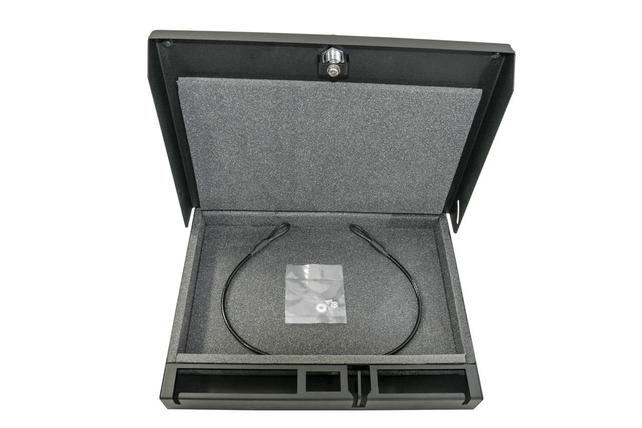 Novisauto Fahrzeugsafe Fahrzeugtresor Universal Abschliessbar Tablet und Sicherheitsbox inklusive Montagematerial