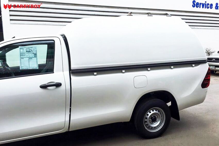 CARRYBOY Hardtop 840oS für Ford Ranger Singlecab ohne Fenster über Kabinenhöhe hohes Hardtop Wagenfarbe lackiert