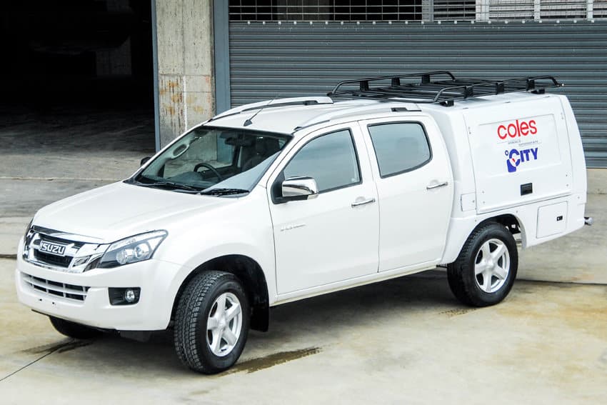 CARRYBOY Isuzu D-Max Kofferaufbau CSV Lackierung in Wagenfarbe