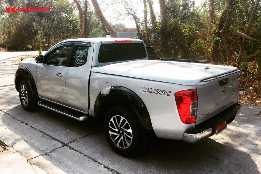 CARRYBOY Laderaumabbdeckung SMX Nissan Navara Kingcabb Extrakabine NP300 Deckel mit Motorhub sicher abschließbar