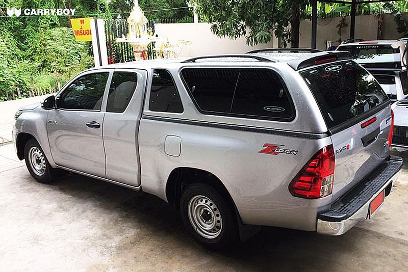 CARRYBOY Hardtop 560-TRC mit Schiebefenster Toyota Hilux Revo 2016+ Invincible 2021+ Extrakabine Dachreling belastbar