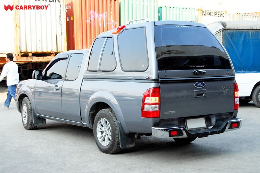 CARRYBOY Hardtop mit Überhöhe Schiebefenster 840-FC Ford Ranger Extrakabine 2002-2011 Lackierung in Wagenfarbe