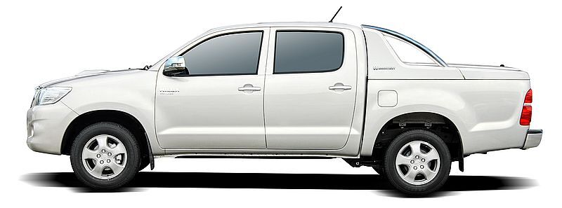 CARRYBOY Laderaumabdeckung mit Edelstahlbügel GRX-TVD Toyota Hilux Vigo Doppelkabine langjähriger Ersatzteilservice