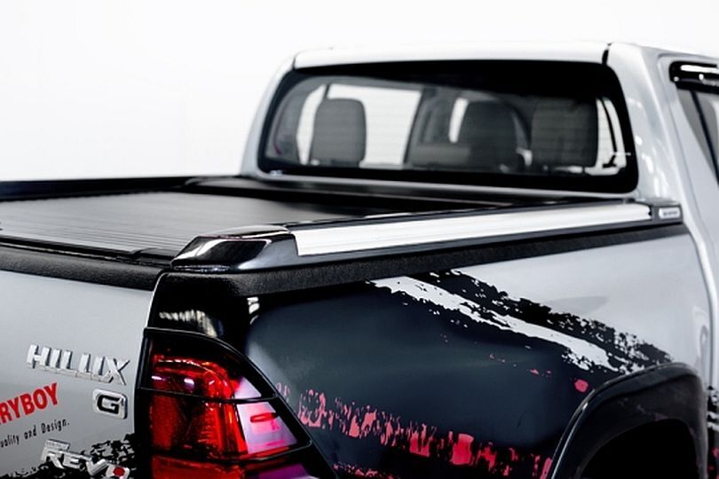 Ford Ranger Doppelkabine Laderaumabdeckung Rollo mit Querträgern 789F, edles Finish