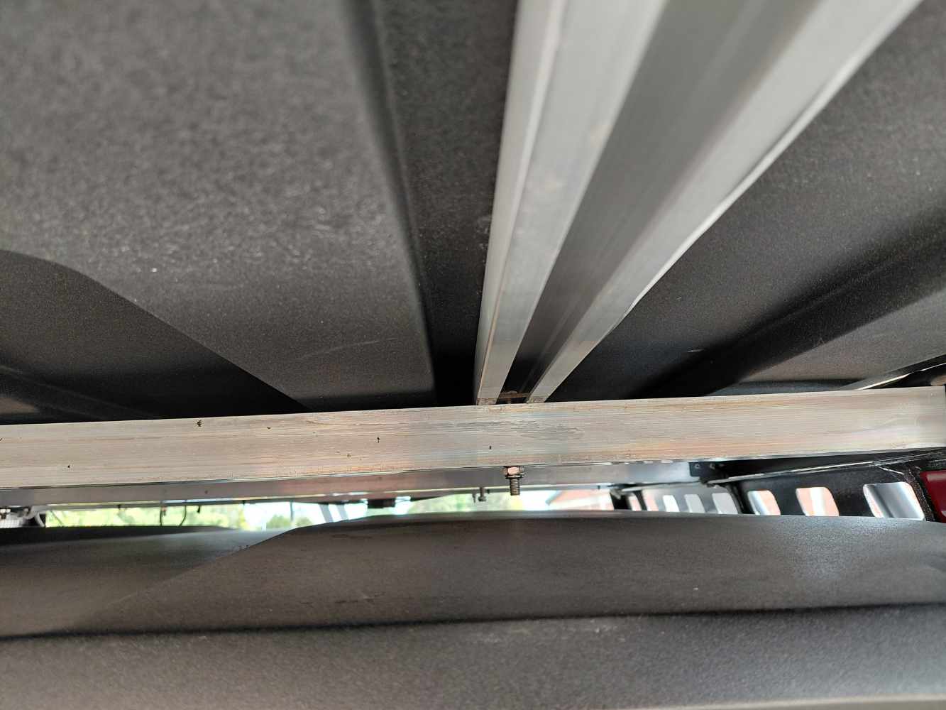 Dachreling, verkleidung, bodenbereich, schiene, profil,