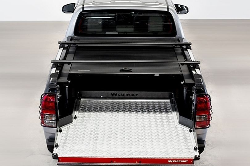 Ford Ranger Doppelkabine Laderaumabdeckung Rollo mit Querträgern 789F, kombinierbar mit Zubehör