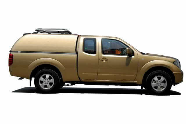 CARRYBOY Hardtop geschlossene Seiten ohne Fenster 560oS-MTC Mitsubishi L200 Clubcab Extrakabine 2009-2015 belastbares GFK Dach