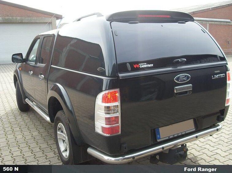 CARRYBOY Hardtop 560oS-FTL für Ford Ranger Singlecab ohne Seitenfenster in Wagenfarbe lackiert