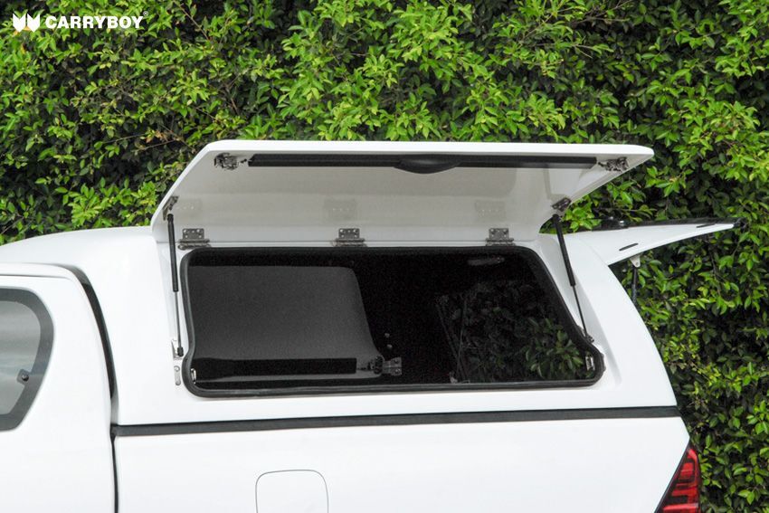 CARRYBOY Gewerbehardtop mit Kunstoffklappen Mitsubishi L200 Fiat Fullback Extrakabine Clubcab grosse Öffnung