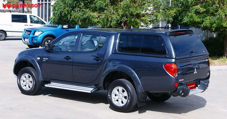 CARRYBOY Hardtop mit Schiebefenster 560-MTDL Mitsubishi L200 Doppelkabine Langbett 151cm getönte Seitenscheiben