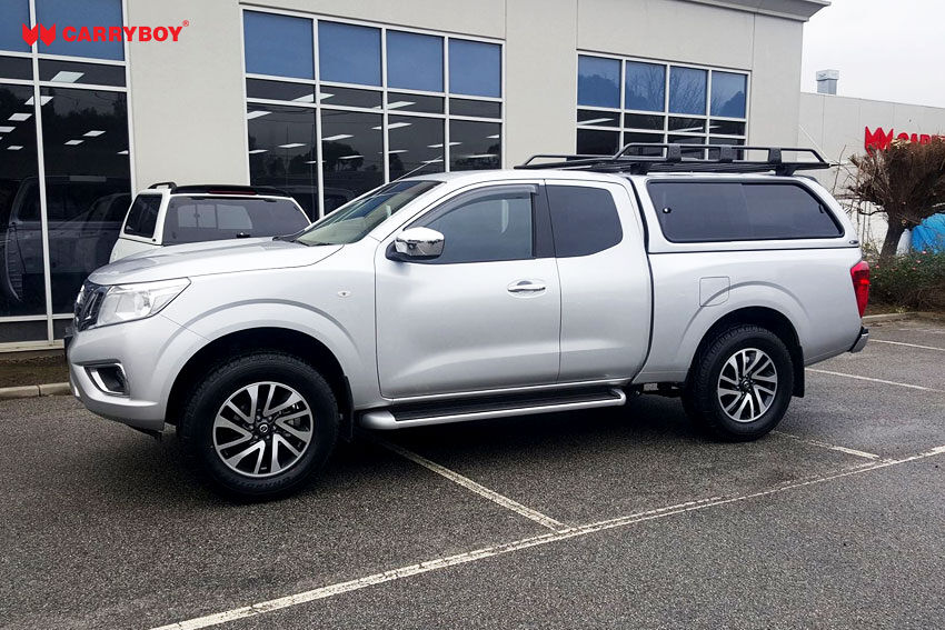 CARRYBOY Hardtop 560gF-NP3K große Schiebefenster Nissan Navara NP300 Kingcab Extrakabine 2016+